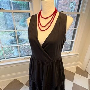 Garnet Hill ruffled tank dress small